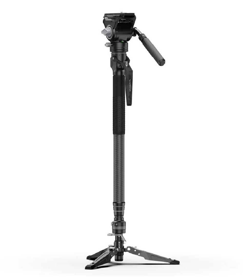 Chân máy ảnh đơn COMAN M1 Pro V5 có đầu thủy lực, tháo lắp nhanh bằng một cú nhấp chuột và chiều cao tối đa 1750mm